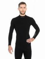 Brubeck Футболка мужская дл.рукав Wool Merino 78% Черный в Челябинске