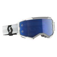 Scott Очки кроссовые Fury white blue chrome works в Челябинске