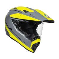 AGV Шлем AX9 E2206 V26 Pacific Road Matt Grey/Yellow Fluo/Black в Челябинске