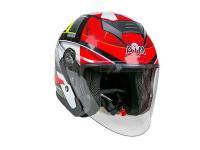 AiM Шлем открытый JK526 Red/Grey/Black в Челябинске
