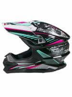 AiM Шлем кроссовый JK803 Multicolor Black/Blue в Челябинске