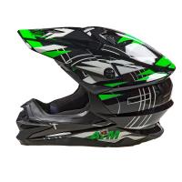 AiM Шлем кроссовый JK803S Green/Black в Челябинске