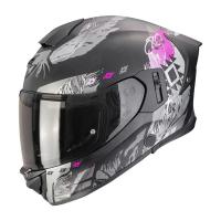 Scorpion Exo Мотошлем Exo-530 Air Hadji Черный/Серый/Розовый в Челябинске