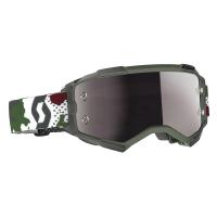 Scott Очки кроссовые Fury dark green/white silver chrome works в Челябинске