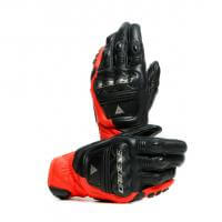 Dainese Перчатки кожаные 4-Stroke 2 Black/Fluo-Red в Челябинске
