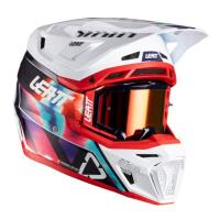 Leatt Шлем кроссовый 8.5 Royal Blue-Red V26 + очки Velocity 5.5 в Челябинске