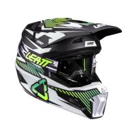 Leatt Шлем кроссовый детский 3.5 V26 Storm Teal + очки Vizion 3.5 в Челябинске
