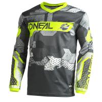 Oneal Джерси Element Camo V.22, детская, унисекс Серый/Желтый в Челябинске