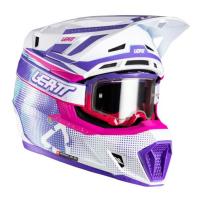 Leatt Шлем кроссовый  7.5 V26 Purple + очки Velocity 4.5 в Челябинске