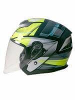 AiM Шлем открытый JK526 Yellow/Grey/Black в Челябинске