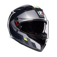AGV Шлем K3 Shade Grey/Yellow Fluo в Челябинске