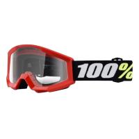 100% Очки детские Strata Mini Goggle Red/Clear Lens 2025 в Челябинске