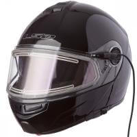 LS2 Мотошлем снегоходный FF325 Strobe Electric Snow Solid Черный в Челябинске