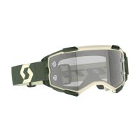 Scott Очки кроссовые Fury LS kaki green/light sensitive grey works в Челябинске