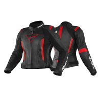 Shima Куртка Кожаная женская Miura 2.0 Black/Red в Челябинске