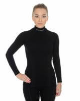Brubeck Футболка женская дл.рукав Wool Merino 78% Черный в Челябинске