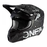 Oneal Шлем кроссовый 5Series Polyacrylite Черный/Белый в Челябинске