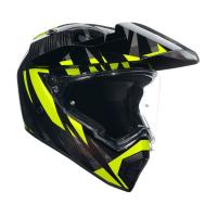 AGV Шлем AX9 E2206 V26 Steppa Carbon/Grey/Yellow Fluo в Челябинске