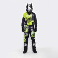 Grom Штаны кроссовые подростковые MX Religion lime в Челябинске