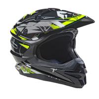 AiM Шлем кроссовый JK803S Yellow/Black в Челябинске