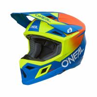 Oneal Шлем кроссовый 3Series Solid V.24 синий/желтый в Челябинске