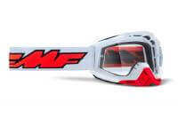 100% Маска кросс FMF Powerbomb Rocket White - прозрачная линза в Челябинске