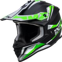 IXS шлем кроссовый 362 2.0 Черно-зеленый-белый в Челябинске