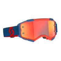 Scott Очки кроссовые Fury dark blue/neon red/orange chrome works в Челябинске