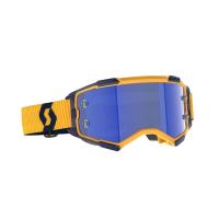 Scott Очки кроссовые Fury dark yellow/dark blue/blue chrome works в Челябинске