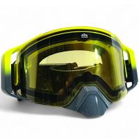 AiM Очки снегоходные с магнитной линзой и подогревом (PRO) 31-108 Accu Heated Yellow-Grey Glossy в Челябинске