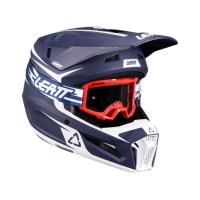 Leatt Шлем кроссовый 3.5 V26 Blue + очки Vizion 3.5 в Челябинске