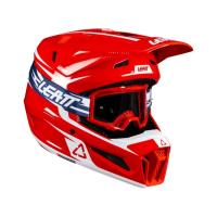 Leatt Шлем кроссовый 3.5 V26 Red + очки Vizion 3.5 в Челябинске