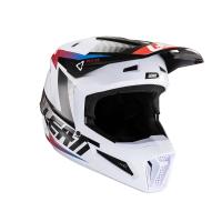 Leatt Шлем кроссовый Moto 2.5 Helmet Black/White 2024 в Челябинске