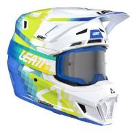 Leatt Шлем кроссовый  7.5 V26 Pixel Blue + очки Velocity 4.5 в Челябинске
