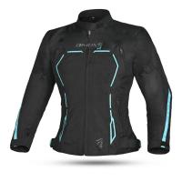 Dimox Мотокуртка текстиль Margo Women Black/Turquoise в Челябинске