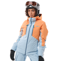 Dragonfly Куртка горнолыжная утепленная Gravity Woman 2025 Mock Orange-Light Blue в Челябинске