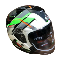 AiM Шлем JK526 Fluo-Green/White/Black в Челябинске