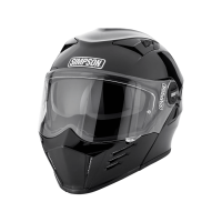 Simpson Шлем модуляр Darksome Gloss Black в Челябинске