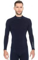 Brubeck Футболка мужская дл.рукав Wool Merino 78% Темно-Синий в Челябинске