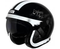 IXS Мотошлем открытый iXS 880 2.2 черно-серебристый в Челябинске