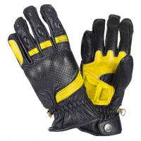 BY City Мотоперчатки Retro II Black/Yellow в Челябинске