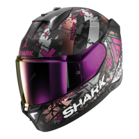Shark Шлем Skwal i3 Hellcat Mat Black/Chrome/Violet в Челябинске