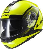 LS2 Мотошлем снегоходный FF325 Strobe Electric Snow Civik Желтый/Черный в Челябинске
