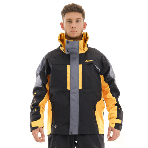 Dragonfly Куртка мембранная Quad Pro Black-yellow в Челябинске