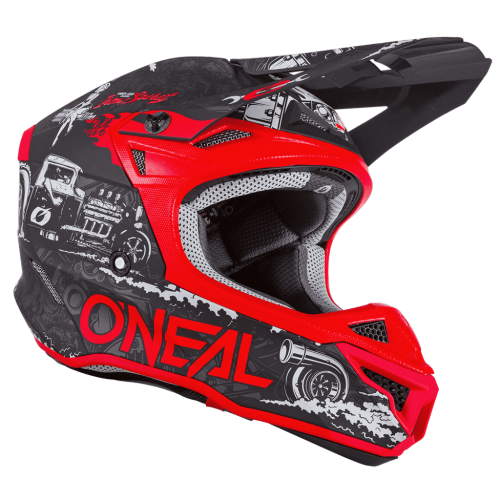 ONEAL Кроссовый шлем 5Series HR Черный/Красный в Челябинске