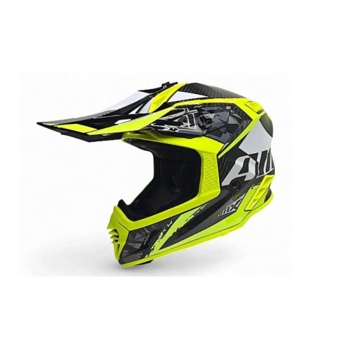 AiM Шлем RH855 Carbon Terrain Black/Yellow в Челябинске
