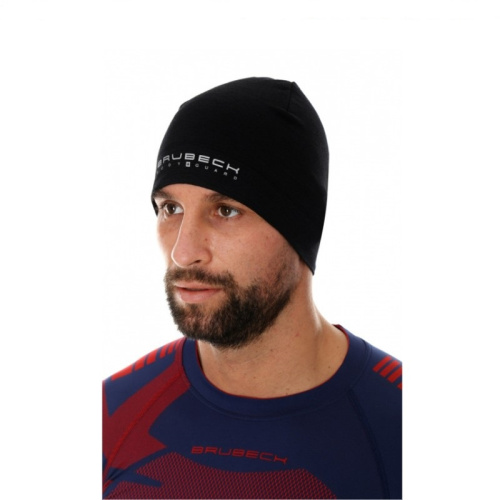 Brubeck Шапка шерстяная Active Wool Черная в Челябинске