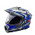 AIM Шлем кросс/эндуро JK802S Blue/Grey/Black в Челябинске
