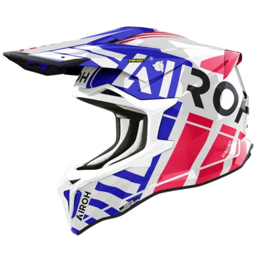 Airoh Мотошлем Strycker Brave Blue/Red Gloss в Челябинске