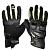 Sweep Перчатки кожаные+текстиль Hammer Black/Yellow в Челябинске